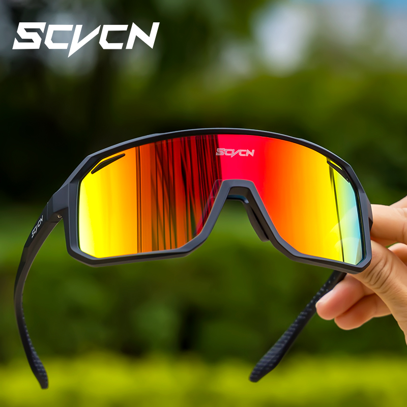 Mountain Biking Goggles - SCVCN Cycling Sunglasses for Men Women