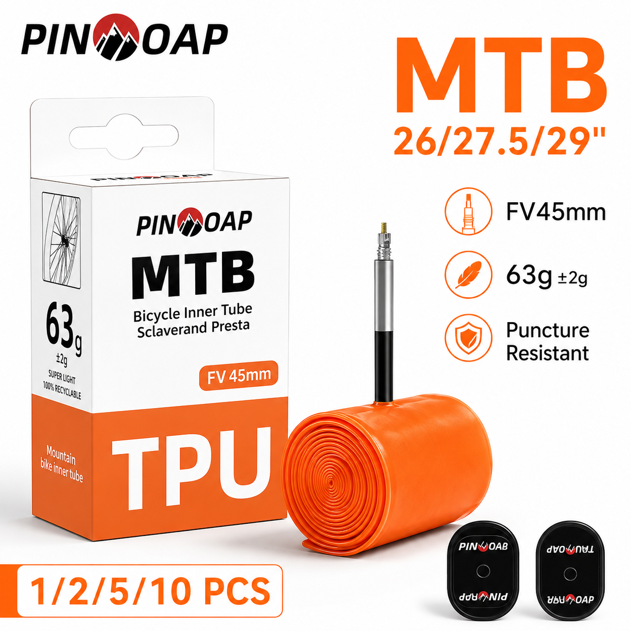 Mountain Biking Youtube - PINMOAP 1/2/5/10PCS Mountain Bike Inner Tube