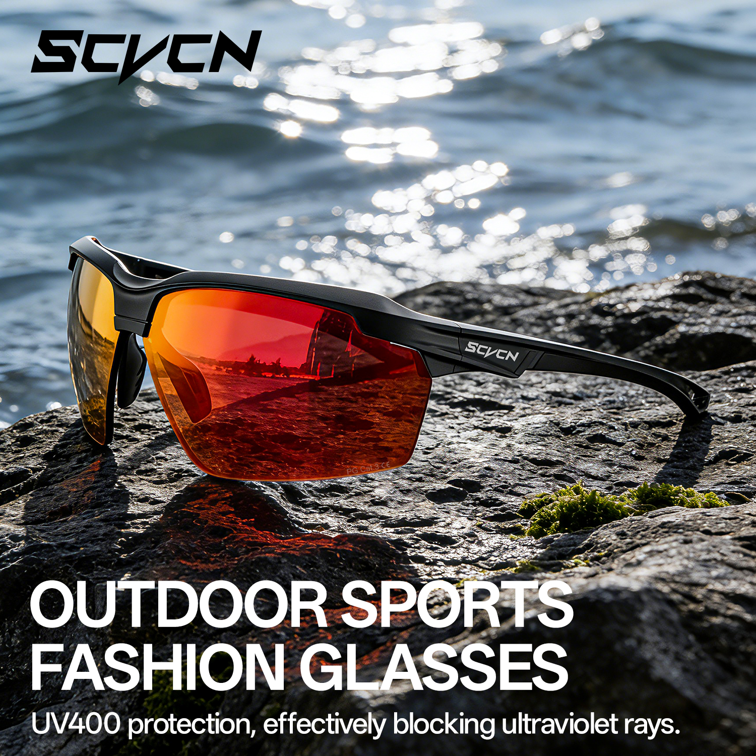 Mountain Biking Goggles - SCVCN Polarized Fishing Cycling Glasses Men