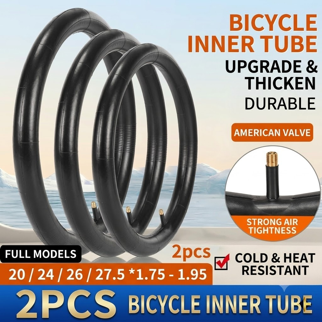 Mountain Biking Youtube - 2Pcs Bicycle Inner Tube 20 24