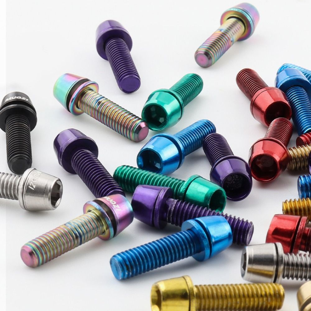 Handlebar Riser Stem - 6PCS M5x17mm Stem Bolts Bicycle Handlebar