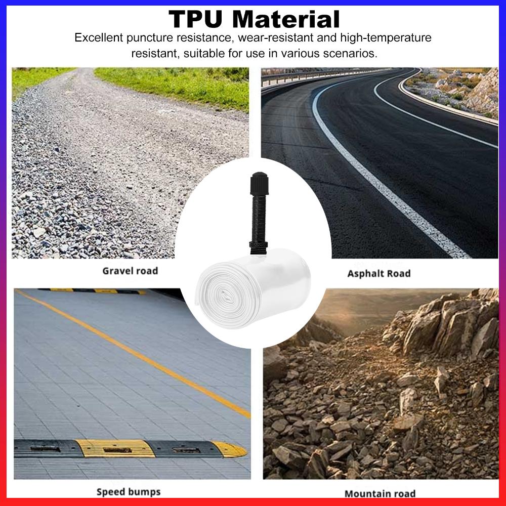 Mountain Biking Youtube - TPU Bicycle Tube with 1.92-2.6 Schrader