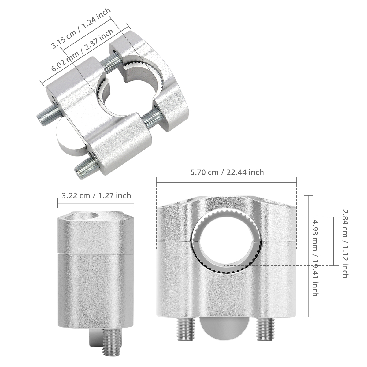 2pcs Motorcycle Modification A - огляд і ціна Handlebar Riser Stem