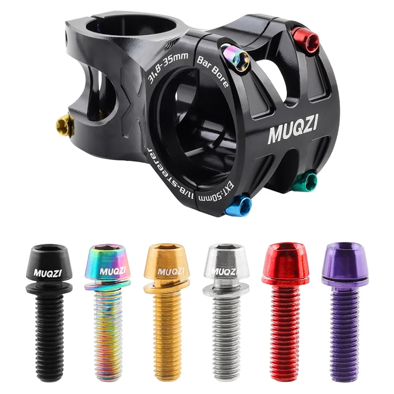 MUQZI 6pcs Stem Bolts M5x17mm  - огляд і ціна Handlebar Riser Stem