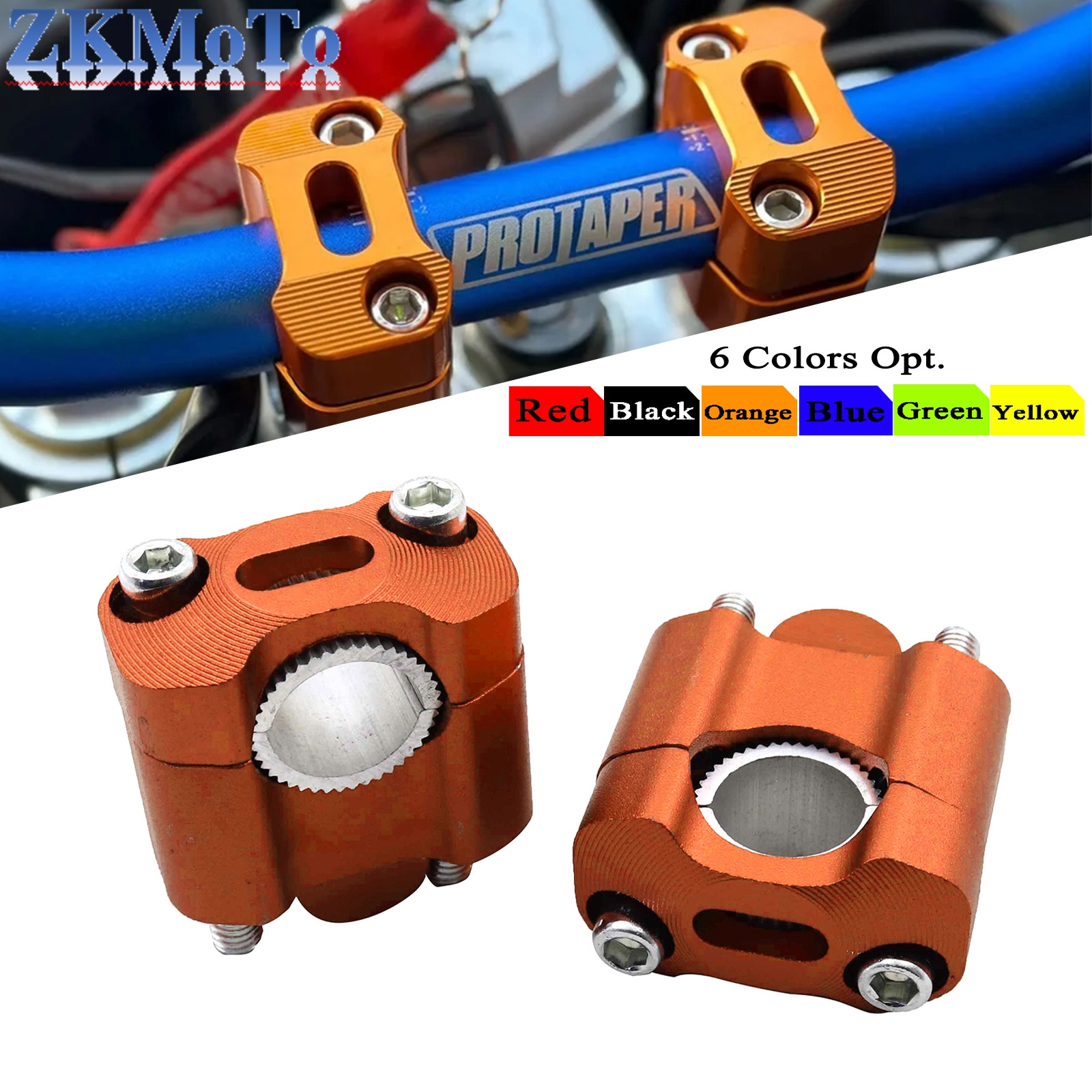 CNC Billet Handlebar Clamp Fat - огляд і ціна Handlebar Riser Stem
