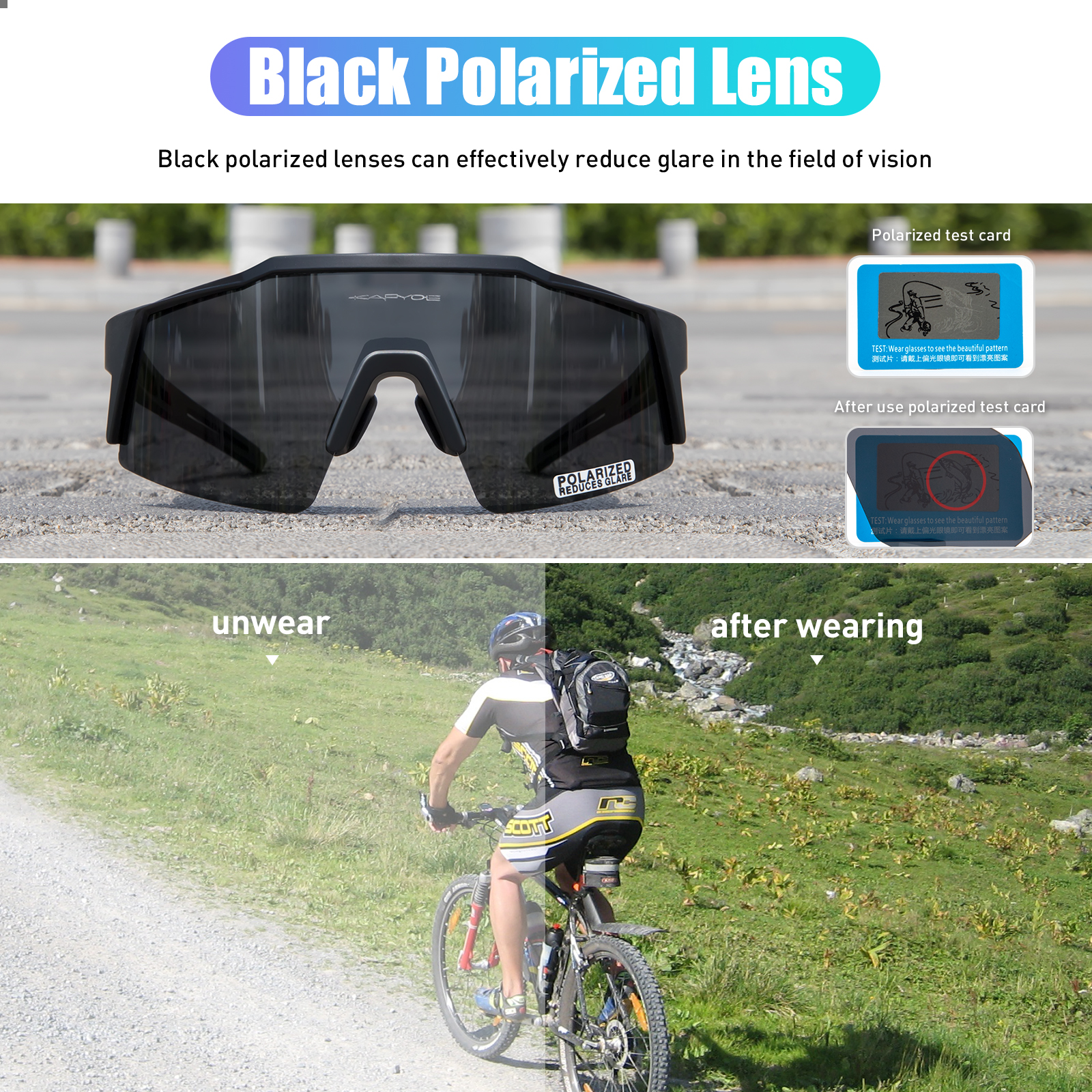 Kapvoe Road Driving Bike Sport - огляд і ціна Mountain Biking Goggles