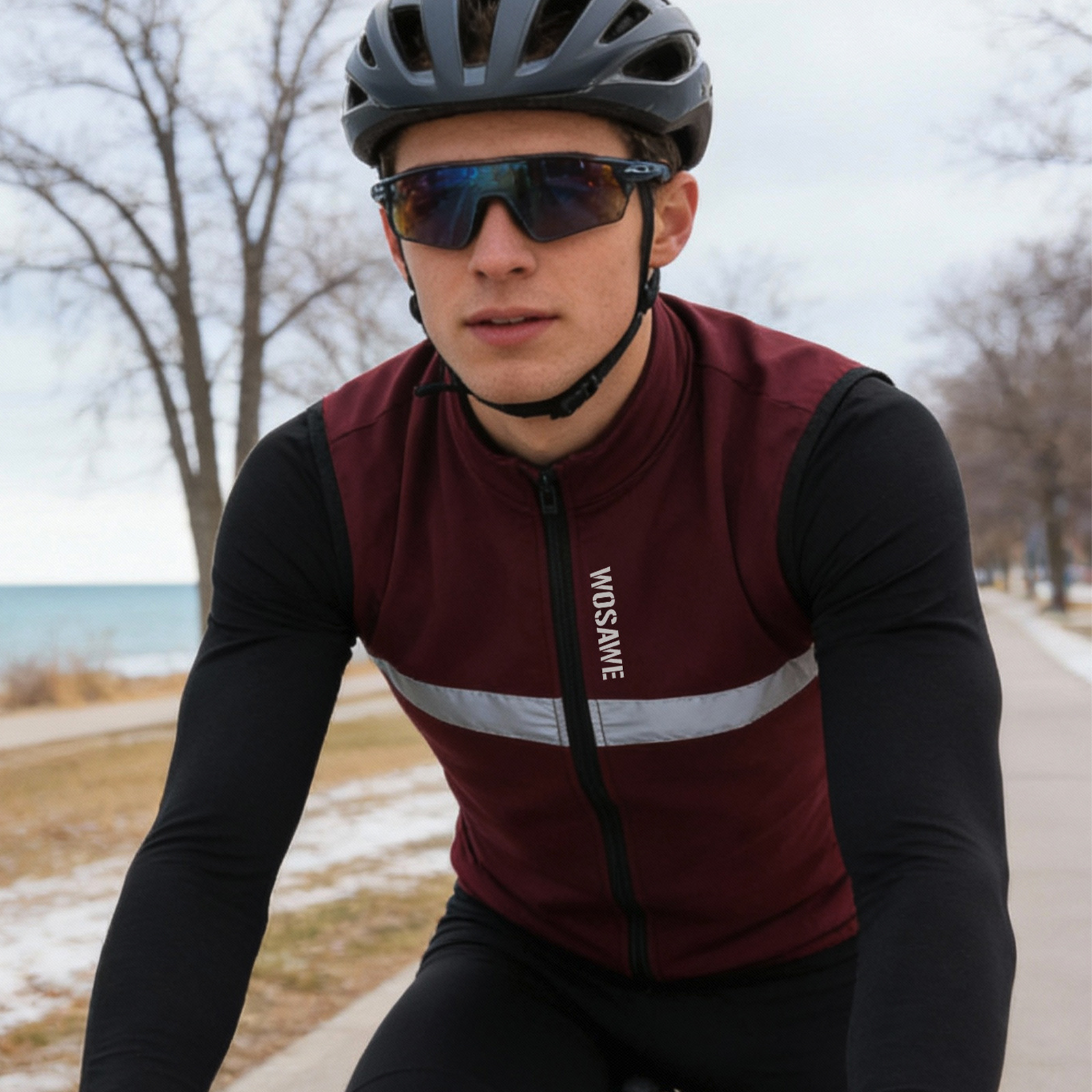 WOSAWEMen's Cycling Jacket Win - огляд і ціна Mountain Biking Vest