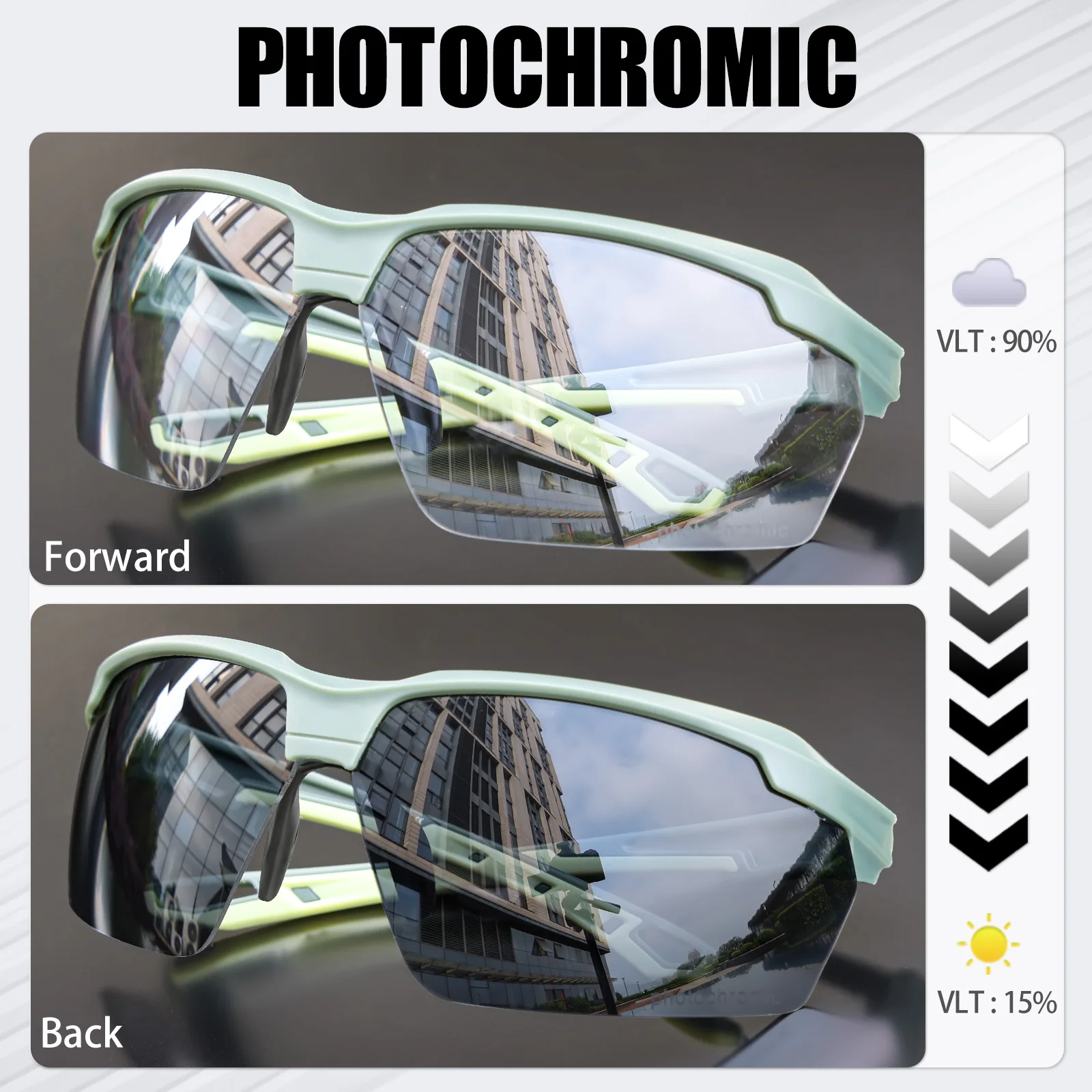 SCVCN Photochromic Cycling Sun - огляд і ціна Mountain Biking Goggles